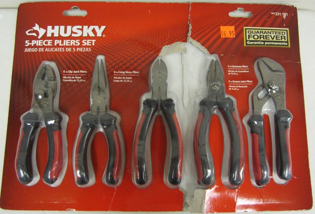 Husky 5-piece Pliers set
